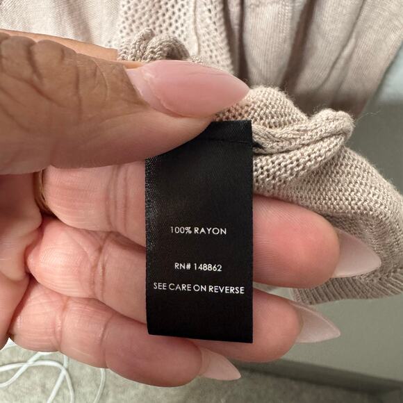 Torrid Women’s 1X Open Front Cardigan Beige Lightweight Knit Long Sleeve Boho - Picture 3 of 7